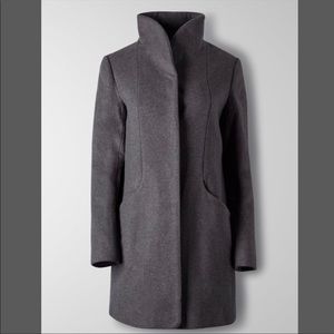 Aritzia Wilfred the Cocoon coat in charcoal